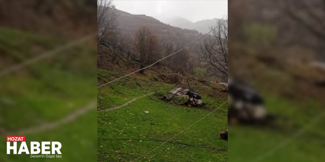 Tunceli’de Sağanak Yağış: Elektrik Direkleri Yıkıldı, Yollar Sular Altında 3